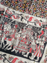 Load image into Gallery viewer, Pure Kota Cotton with hand painted kalamkari Saree