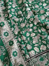 Load image into Gallery viewer, Pure Kota Cotton with hand painted kalamkari Saree