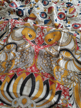Load image into Gallery viewer, Pure Kota Cotton with hand painted kalamkari Saree