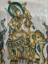 Load image into Gallery viewer, Pure Kota Cotton with hand painted kalamkari Saree