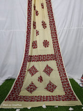 Load image into Gallery viewer, Applique Work on Kota Doria Saree