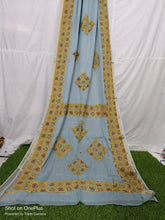 Load image into Gallery viewer, Applique Work on Kota Doria Saree