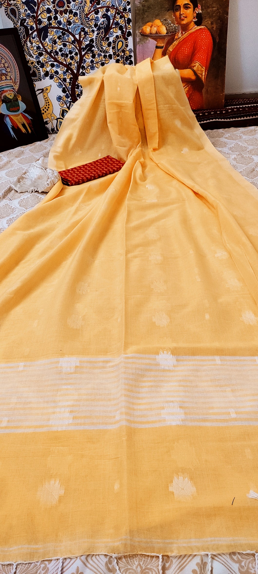 Pure Soft Bengal Cotton Saree