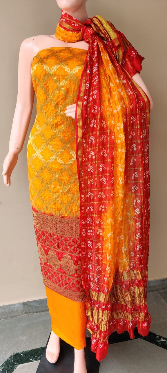 Banarasi Bandhej Ghatchola Suits