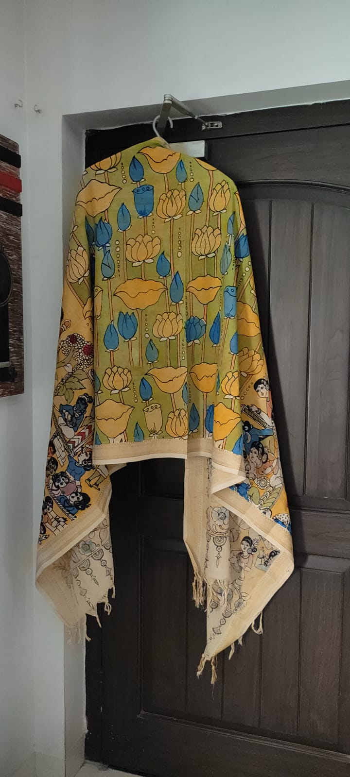 Hand painted Kalamkari Dupatta