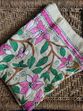 Load image into Gallery viewer, Kantha Embroidery Tussar Silk Stoles
