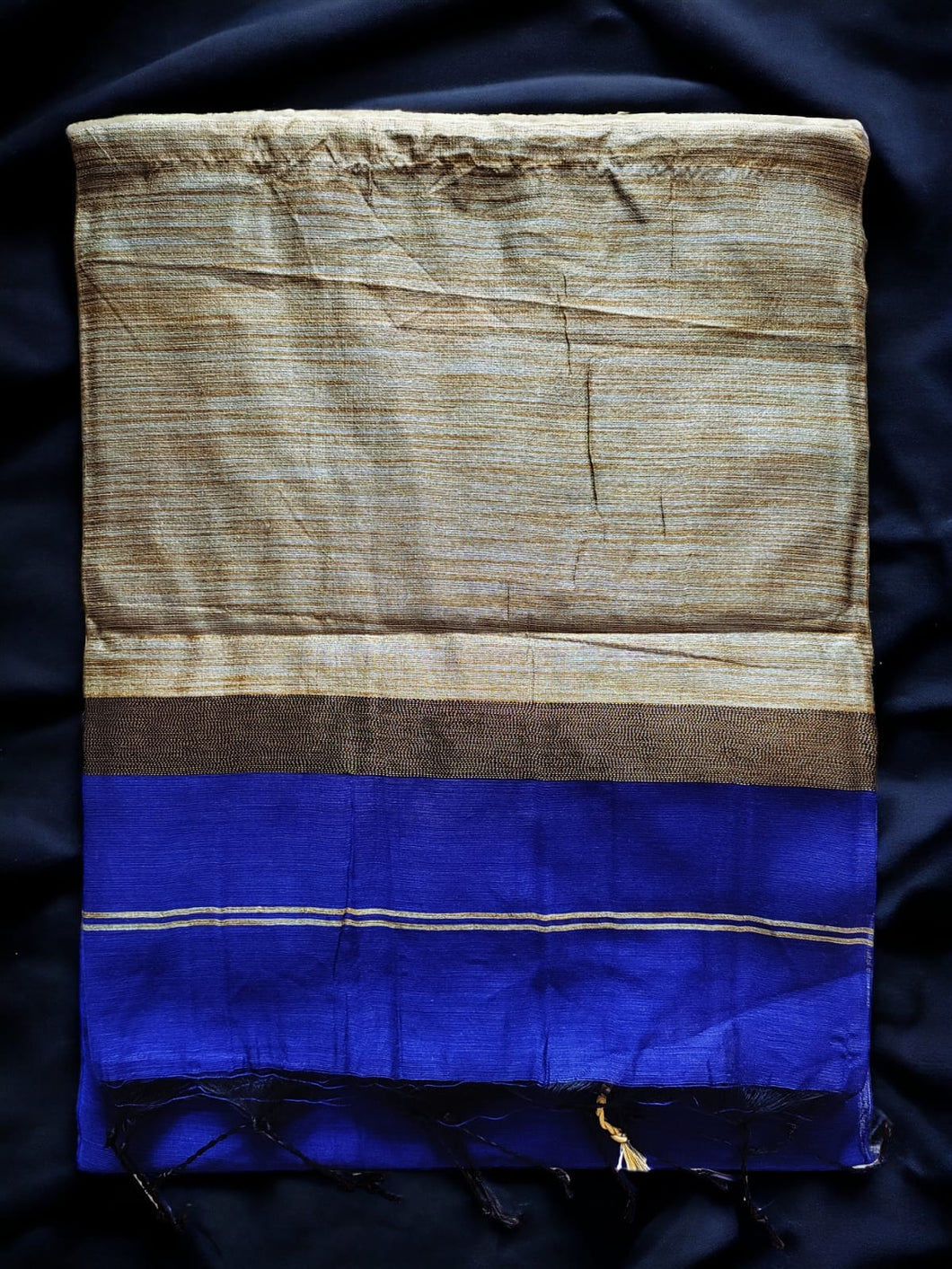 Cotton Silk Saree with Ghicha Pallu