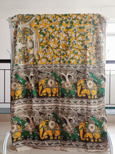 Load image into Gallery viewer, Pure Kota Cotton with hand painted kalamkari Saree
