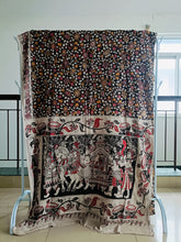 Load image into Gallery viewer, Pure Kota Cotton with hand painted kalamkari Saree
