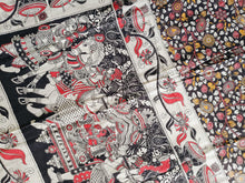 Load image into Gallery viewer, Pure Kota Cotton with hand painted kalamkari Saree
