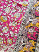 Load image into Gallery viewer, Pure Kota Cotton with hand painted kalamkari Saree
