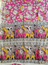 Load image into Gallery viewer, Pure Kota Cotton with hand painted kalamkari Saree
