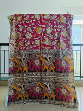 Load image into Gallery viewer, Pure Kota Cotton with hand painted kalamkari Saree
