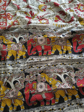 Load image into Gallery viewer, Pure Kota Cotton with hand painted kalamkari Saree

