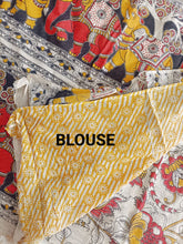 Load image into Gallery viewer, Pure Kota Cotton with hand painted kalamkari Saree
