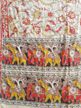 Load image into Gallery viewer, Pure Kota Cotton with hand painted kalamkari Saree
