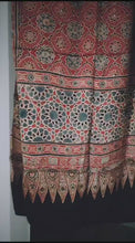 Load and play video in Gallery viewer, Modaal Silk Stoles with Ajrakh Dye
