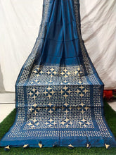 Load image into Gallery viewer, Applique/ Cut Work Chanderi Silk Cotton Saree
