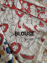 Load image into Gallery viewer, Pure Kota Cotton with hand painted kalamkari Saree
