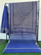 Load image into Gallery viewer, Applique/ Cut Work Chanderi Silk Cotton Saree
