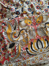 Load image into Gallery viewer, Pure Kota Cotton with hand painted kalamkari Saree
