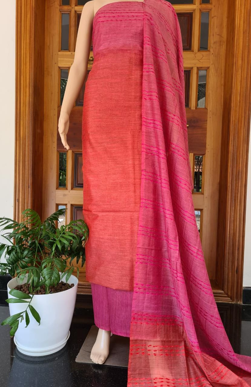 Unstitched Kota Banswara Silk Suits